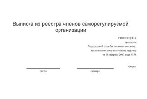 Выписка из реестра членов СРО с 1 июля 2017 года Выписка из реестра членов СРО с 1 июля 2017 года